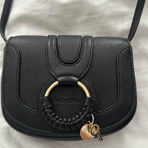 See By Chloe Black Leather Crossbody Bag